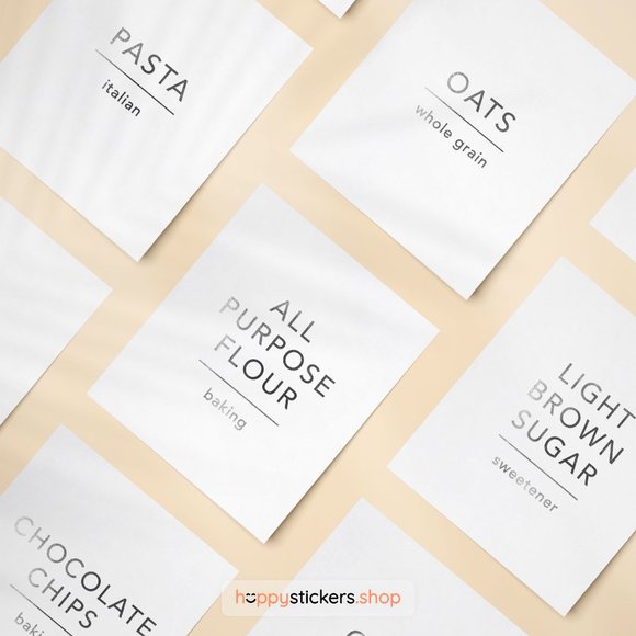 36 Labels • Avenir Minimalist Pantry for Kitchen • Organization Pantry Labels - Picture 12 of 17